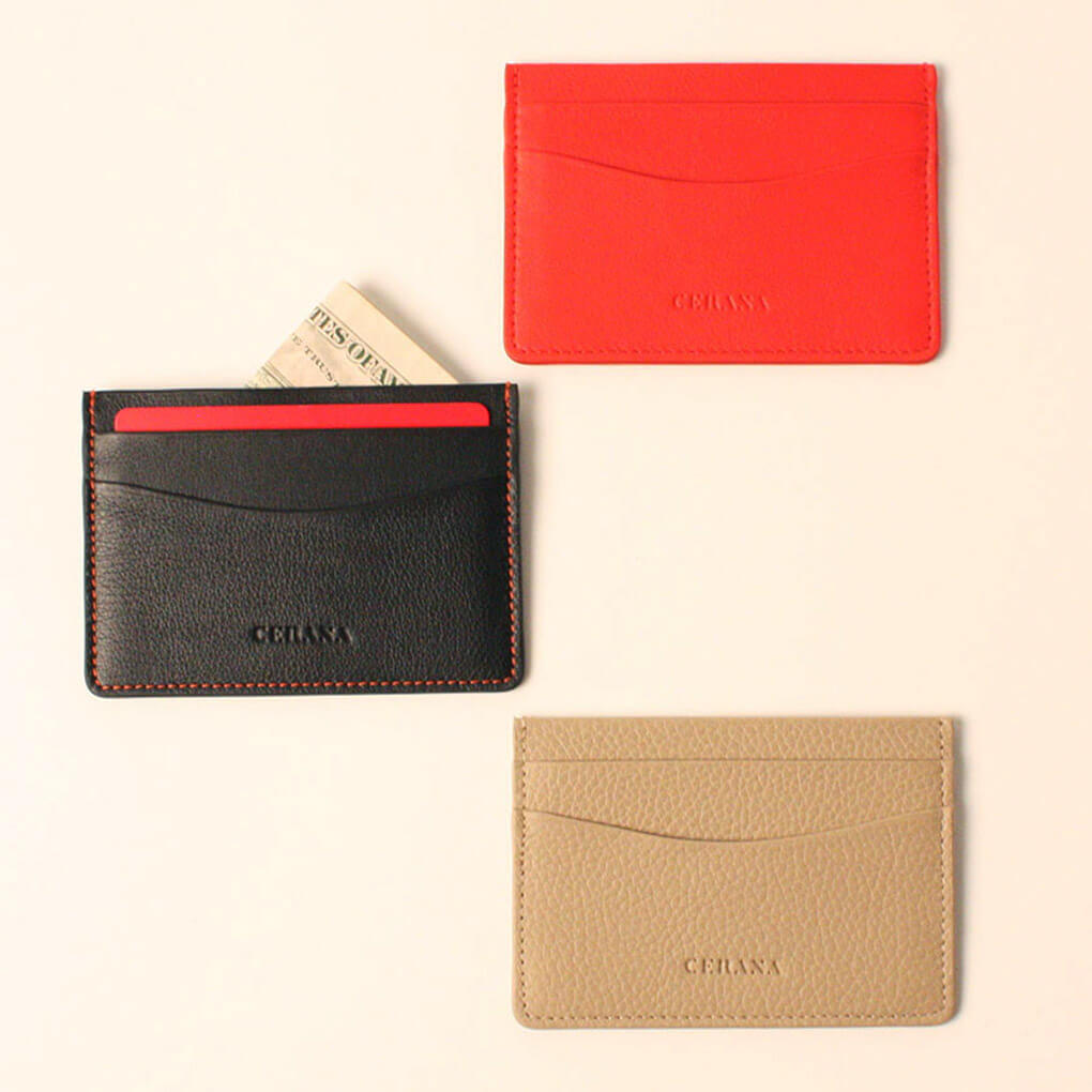 cerana-slim-cardholder; minimalist wallet