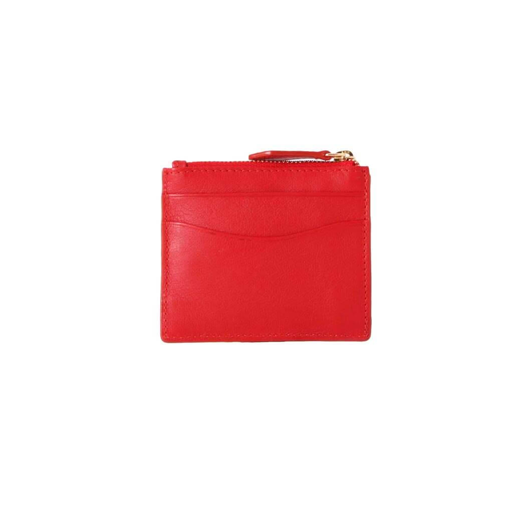 HIDESIGN Women Casual Red Genuine Leather Card Holder Red - Price in India